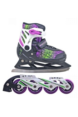 Коньки раздвижные 2 в 1 RUSH ACTION